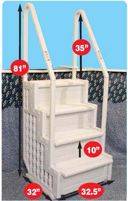 Easy Step Above Ground Pool Step Dimensions