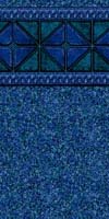 Blue Hampshire Pattern Swimming Pool Liners