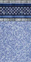 Blue Hampton Pattern Swimming Pool Liners