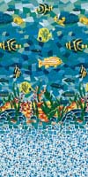 Tropical Mosaic Vinyl Liner Pattern
