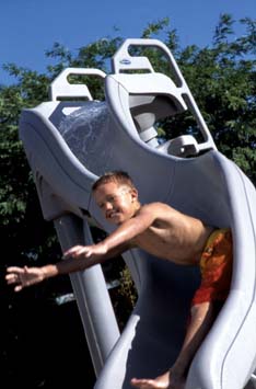 Swimming Pool Slides are Fun