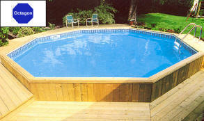 Octagon Shaped On Ground Swimming Pool