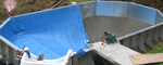 Pool Liner Installation.