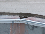 Self Taping Stainlesss Steel Screws are provided and used to secure the pools vinyl liner strip to the wall.