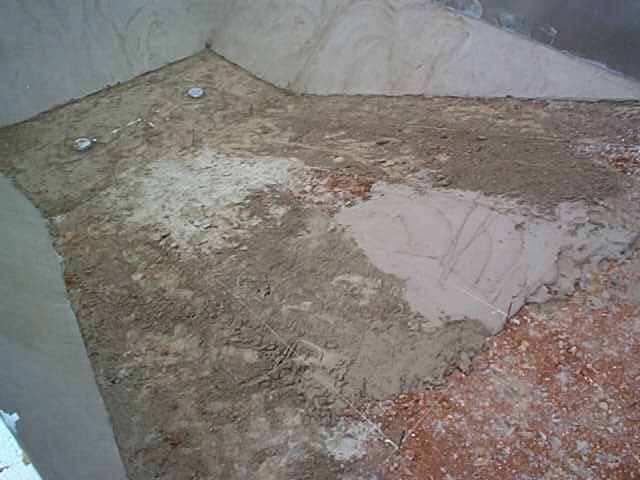 Pool Bottom Material - PoolKrete or Sand Cement Mix