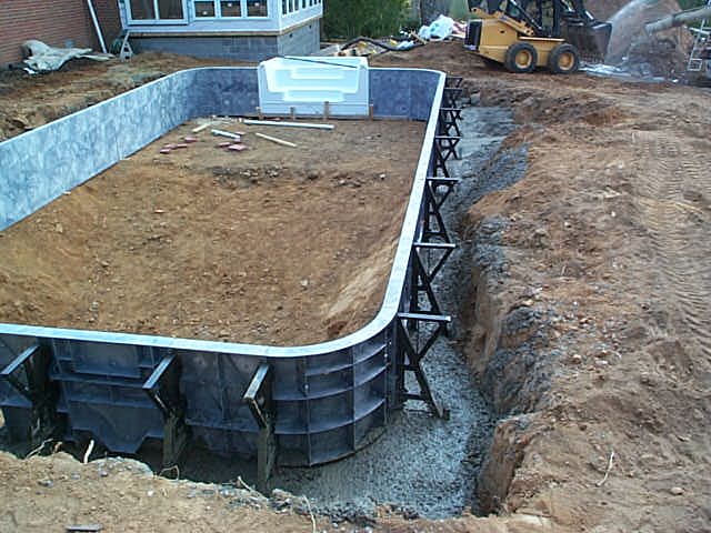 Inground Pool Concrete Footer