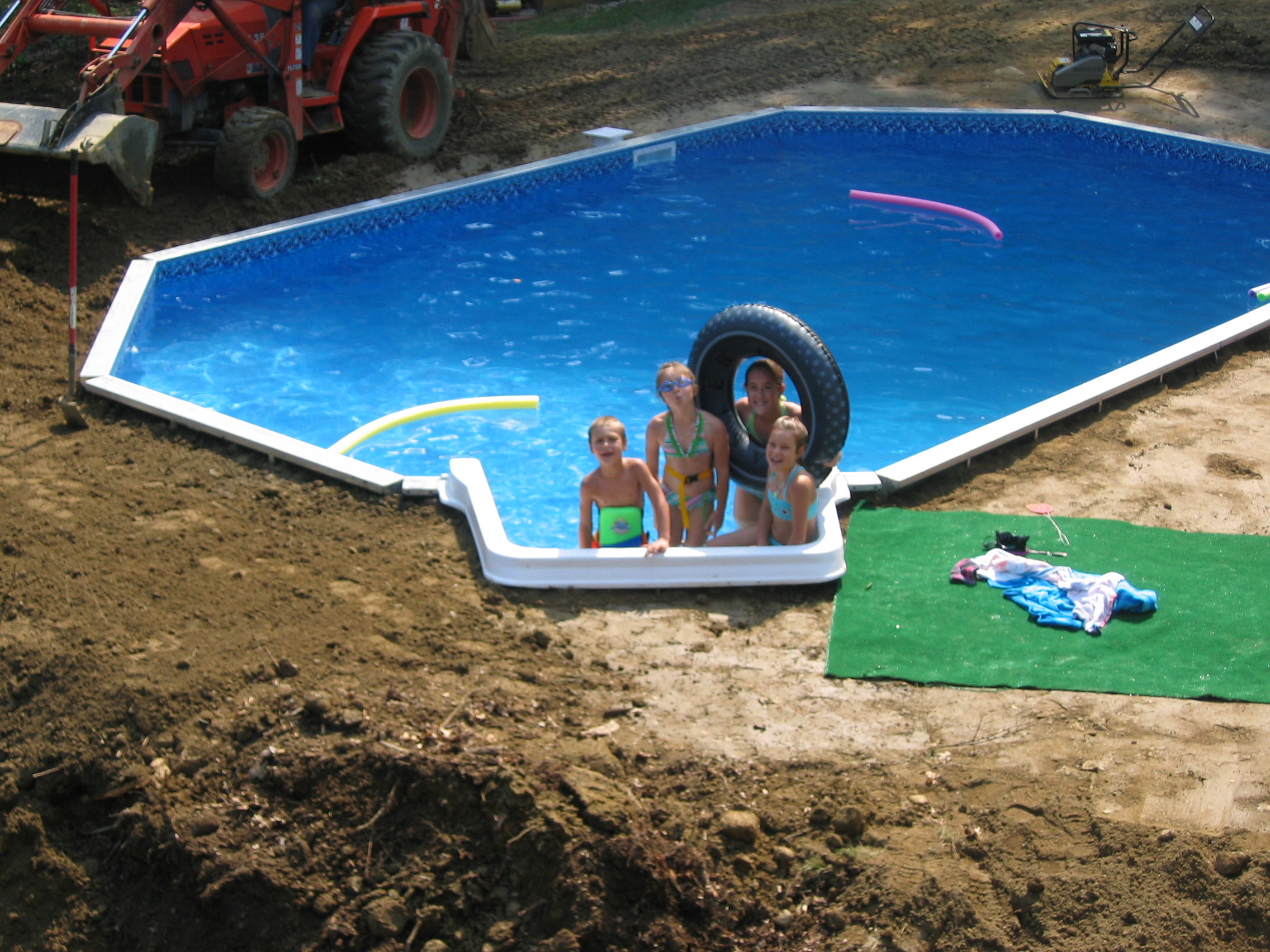 on ground pool