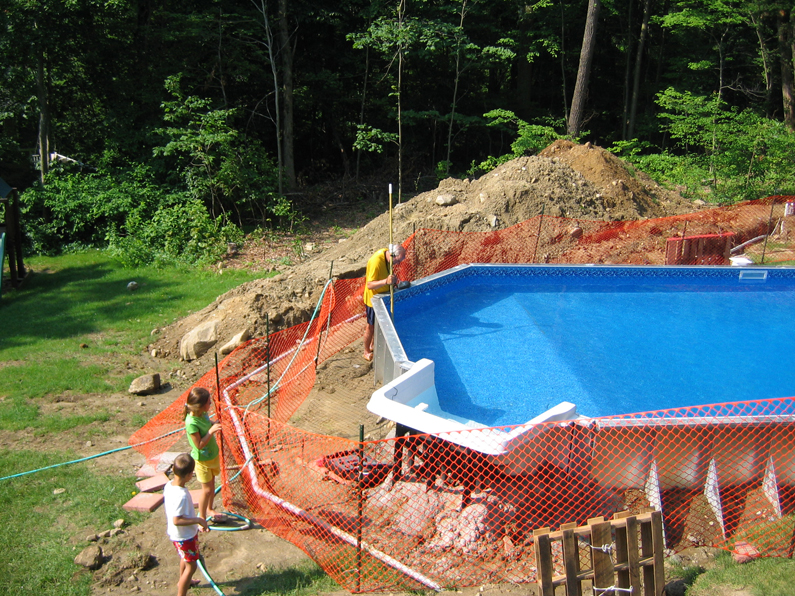 On Ground and Inground Pool Construction Pictures
