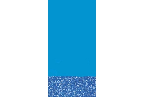 15' Blue Wall Swirl Bottom Overlap Above Ground Pool Liner for 48" - 52" Pools | LI1548SB25