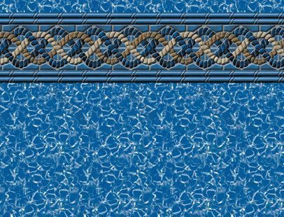 21' Round Mystri Gold Pattern Above Ground Pool Liner | Uni-Bead | Heavy Gauge | <b>54" Wall</b> | LI2154MGU25 | 52723