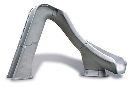 SR Smith Typhoon Pool Slide | Right Curve | Gray Granite | 670-209-58124