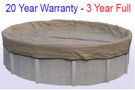 18'x34' Oval Above Ground Winter Pool Covers | 20 Year Warranty | 3 Year Full | BT1834
