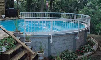 GLI Above Ground Pool Fence Kit for 10 Top Seats - Kit