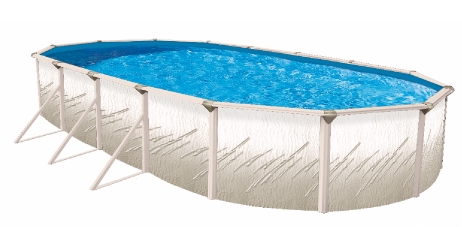 Pretium 15' x 30' Oval Above Ground Pool Kit with Premier Package | 53758