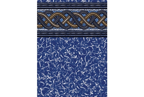 18' x 33' Oval Crystal Wave Pattern Above Ground Pool Liner | Uni-Bead | 52" Wall | 261833B52 | 54749