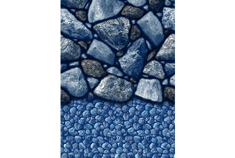12'x24' Oval Boulder Beach Overlap Above Ground Pool Liner | 291224