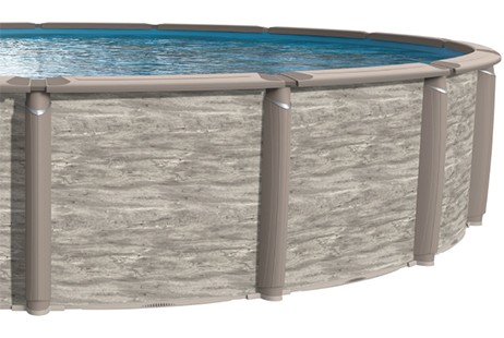 Azor <b>Resin</b> 18' Round Above Ground Pool Kit with Standard Package | 54" wall | 55374