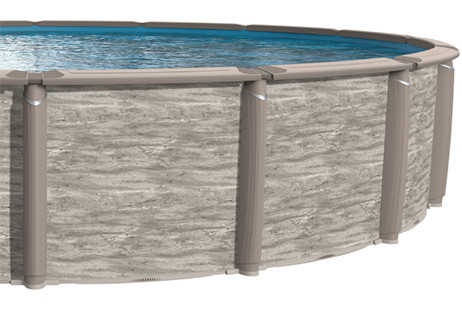 Azor <b>Resin</b> 30' Round Above Ground Pool Kit with Standard Package | 54" wall | 55386