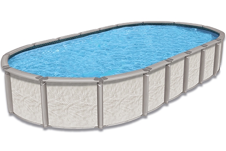 Azor <b>Resin</b> 18' x 33' Oval Above Ground Pool Kit with Standard Package | 54" wall | 55398