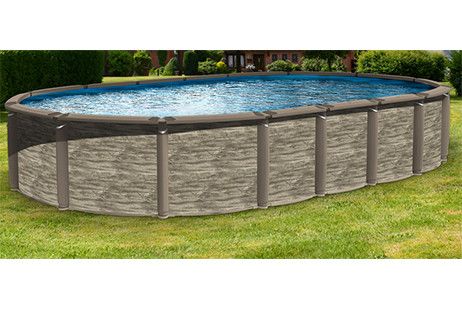 Azor 18' x 33' Oval Above Ground Pool Kit with Premier Package | 54" wall | 55400