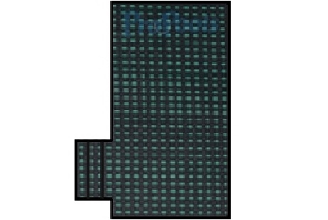 PoolTux  KING99 Green Mesh Safety Cover | 16' x 32' | FLUSH LEFT STEP | CSPTGMP16322