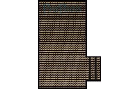 PoolTux  KING99 Tan Mesh Safety Cover | 16' x 36' | FLUSH RIGHT STEP | CSPTTMP16363