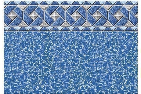 12' x 23' Oval Mystri Outlook Pattern Above Ground Pool Liner | 54" Uni-Bead | Heavy Gauge | LI122354OTU25 | 57262