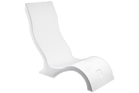 Ledge Lounger In-Pool Chair | White | LLCR-W