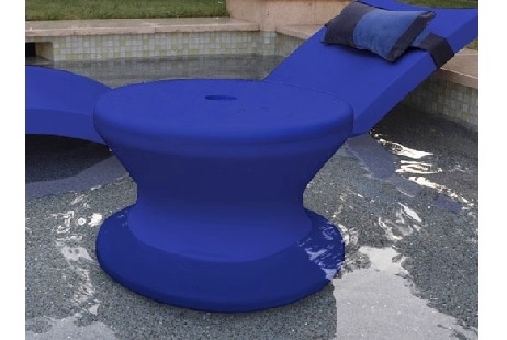 Ledge Lounger In-Pool Chaise Table | Dark Blue | LLST-14T-DB