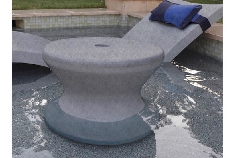Ledge Lounger In-Pool Chaise Table | Granite Gray | LLST-14T-GG
