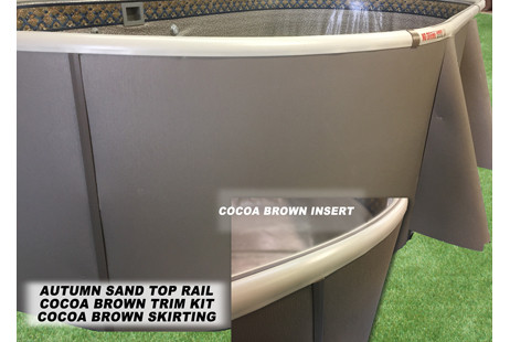 Cocoa Brown Color Panel & Autumn Sand Trim Package