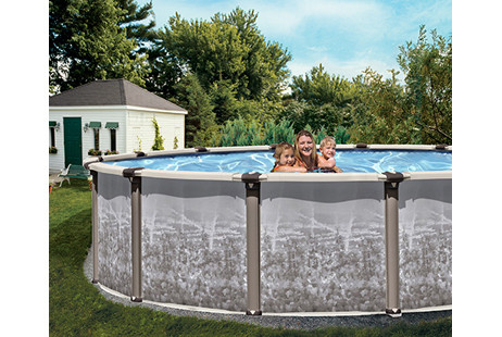 Regency LX Resin Hybrid Above Ground Pools with a 54 Inch Wall