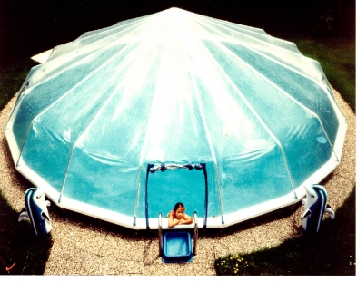 Fabrico Sun Dome All Vinyl Pool Dome for 16' x 32' Doughboy & CaliMarï¿½ Pools | SD201632
