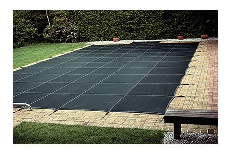 Loop-Loc 20' x 40' Solid Rectangle Safety Cover | 2' Offset 4' x 8' Left Side Step | LLSP204048SSL2