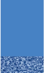 18' Round Blue Wall Swirl Bottom Overlap Above Ground Pool Liner | 050018RDBLSOL4852