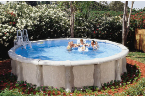 24 ft round resin pool