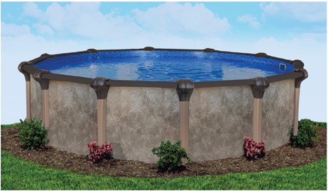 Coronado 24' Round 54" Sub-Assy (Pool Frame) for CaliMar Above Ground Pools | Resin Top Rails | 5-4924-139-54