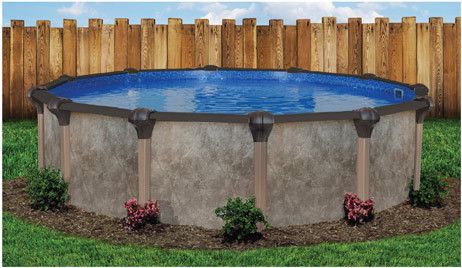 Coronado 30' Round Resin Hybrid Above Ground Pool with Standard Package | 54" Wall | 59660