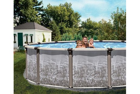 Regency LX 15' Round <b>Resin Hybrid</b> Above Ground Pool with Premier Package | 54" wall | 59982