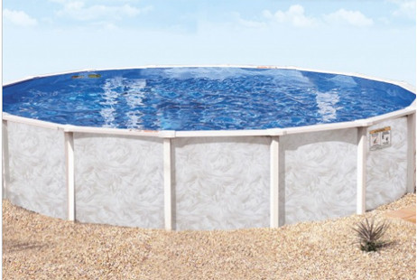 12' Round Pristine Bay Above Ground Pool Sub-Assembly | 48" Wall | 5-4612-129-48D