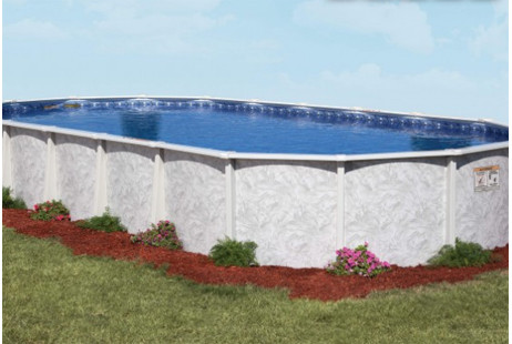 Pristine Bay 12' x 24' Oval Steel Above Ground Pools with Standard Package | 48" Wall | <u>FREE Shipping</u> | 60377