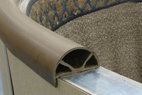 18' Round Full Perimeter Autumn Sand Top Rail Kit | K1RK-1800R-01 | 60625
