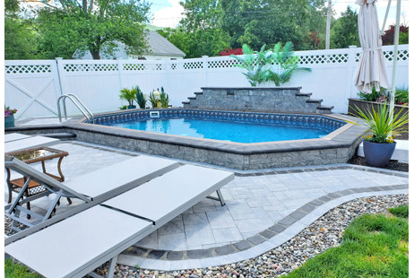 Semi-Inground On Ground Pool