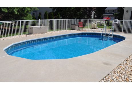 Ultimate 17' x 32' Oval On Ground Pool Kit | White Bendable Aluminum Coping | Free Shipping | Lifetime Warranty | 61093
