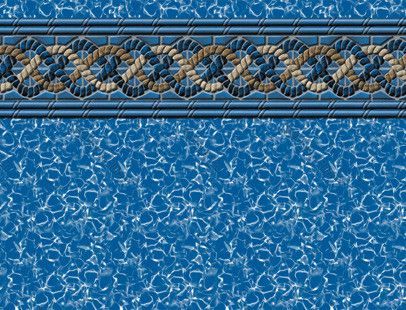 18' Round Mystri Gold  Uni-Bead Above Ground Pool Liner | SwimLine 2000 Series | 54" Wall | LI1854MGU | 61813
