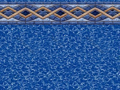 33' Round Liberty Pattern Above Ground Pool Liner | 54" Uni-Bead | Standard Gauge | LI3354LTU | 61863