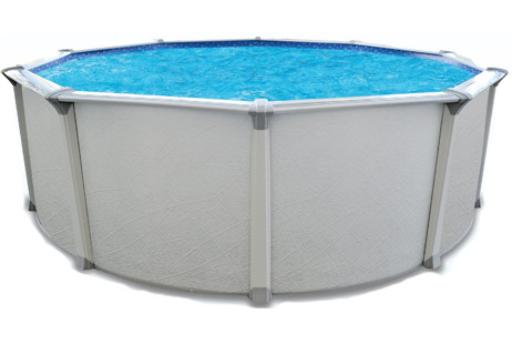 Capri 21' Round Resin Hybrid Above Ground Swimming Pool with Standard Package | 54" Wall | 62023
