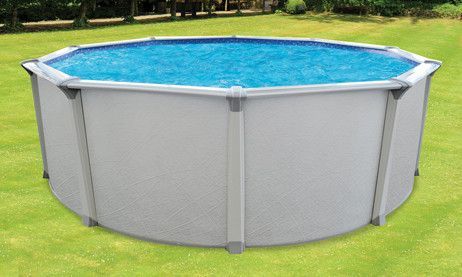 Capri 15' Round Resin Hybrid Above Ground Swimming Pool with Savings Package | 54" Wall | 62031