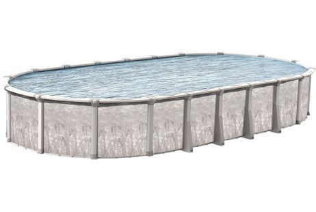 Venture 15' x 30' Oval Resin Hybrid Above Ground Swimming Pool with Savings Package | 52" Wall | 62067