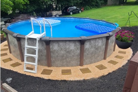 Coronado 12' Round Resin Hybrid Above Ground Pool with Standard Package | 54" Wall | 62373